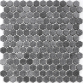 STP-GR009-HEX Мозаика Steppa Серый стекло (25) 30x30