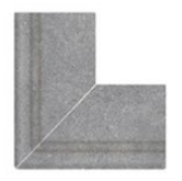 Бордюр Terrace Antislips Natural Series Наружный угол 90 Cement Grey Handle 30x30