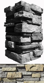 150-85 Искусственный камень Уайт Клиффс Серый 10x28.5x10