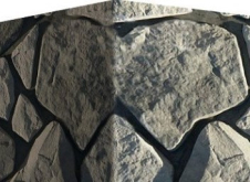 600-85 Искусственный камень Рутланд Серый 19х14.5
