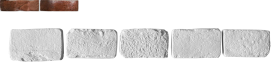 Искусственный камень Орлеан Тычок 408 12-14x7-8x1,7