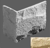 Искусственный камень Турин Угловой элемент 050 17.6/7.4(26/12.5)x14.5x3
