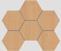 Декор Classic Wood CW04 Honey Oak Hexagon Неполированный 25x28.5