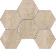 Декор Soft Wood SF02 Creamy Hexagon неполированная 25x28.5