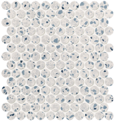 fRUB Мозаика Glim Gemme Azzurro Round Mosaico Matt 29.5x32.5