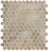 fRVN Мозаика Nobu Slate Gres Round Mosaico Matt 29.5x32.5