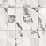610110001184 Мозаика Forte dei Marmi Quark Oyster White Mosaic Lapp Rett 30x30