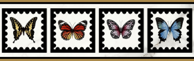 K1427MKB10 Бордюр Victorian by Mary Katrantzou Gold Butterfly Border 12.5x40