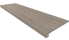 Ступень Kraft Wood Комплект KW02 Light Grey ( 33x120 структурированный прямоугольный бортик без насечек + Подступенок 14.5x120)