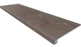 Ступень Kraft Wood Комплект KW03 Wenge ( 33x120 структурированный прямоугольный бортик без насечек + Подступенок 14.5x120)
