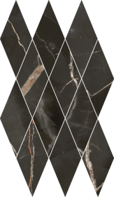 Мозаика Stellaris Absolut Black Mosaico Diamond Lux 28x48