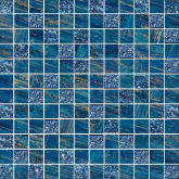 MLMQBL Декор Folli Follie Mosaico Lux Quadretti Blu 30x30
