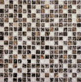QSG-010-15/8 Мозаика Мозаика камень+стекло Бело-коричневый 30.5х30.5х0.8