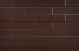 8355 Плитка Elewacja Szkliwiona braz new brown glazed 24.5x6.5