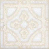 STG/B406/1266 Декоративная вставка Амальфи орнамент белый 406