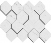 AS4A Декор Marvel Stone Carrara Pure Mosaico Esagono 3D 28.2x35.3