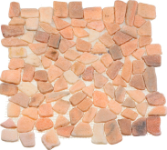 Мозаика Каменная Мрамор розовый квадратный 32x32