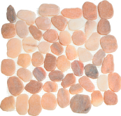 Мозаика Каменная Мрамор розовый круглый 32x32