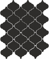 65001 Плитка Арабески глянцевый Черный глянцевый