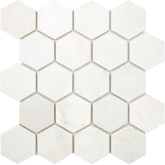 Мозаика Мозаика из мрамора Hexagon VMw Tumbled 30.5x30.5