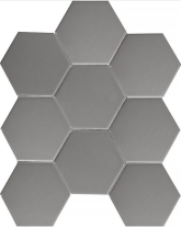 FQ21016 Мозаика Homework Hexagon big Grey Matt 25.6x29.5
