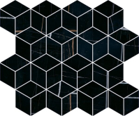T017/14026 Декор Греппи Черный мозаичный 45x37.5