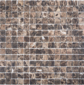 JMST070 Мозаика Wild Stone мраморная мозаика Dark Emperador Matt 30.5x30.5