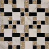 Мозаика Мозаика камень+стекло QSG-080-FP-8 29.8x29.8