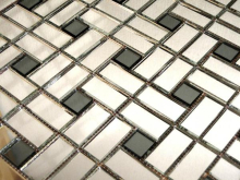 Мозаика Deco SD42-2 зеркальная на сетке (4.2x2+2x2) 32.8x32.8