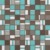 9DMT Декор Dwell Turquoise Mosaico Mix 30.5x30.5