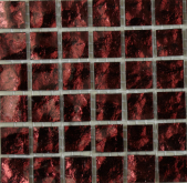 Мозаика Murano Specchio 19 Бордовый чип 10 30x30