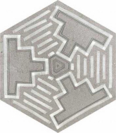 Декор Rift Hexagono Igneus Cemento 23x266