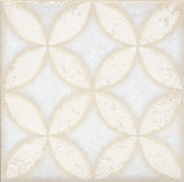 STG/B401/1266 Декоративная вставка Амальфи орнамент белый 401