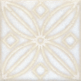 STG/B402/1266 Декоративная вставка Амальфи орнамент белый 402