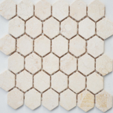 Мозаика Pietrine Hexagonal Botticino MAT hex 29.5x30.5