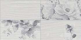 Плитка Эдельвейс Декофон цветы 25x50