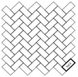 Мозаика Херрингбоун 30,5*30,5 (чип 5*2,3)