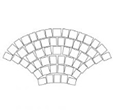 Мозаика Павлиний хвост 51х97 (чип мультиформат)